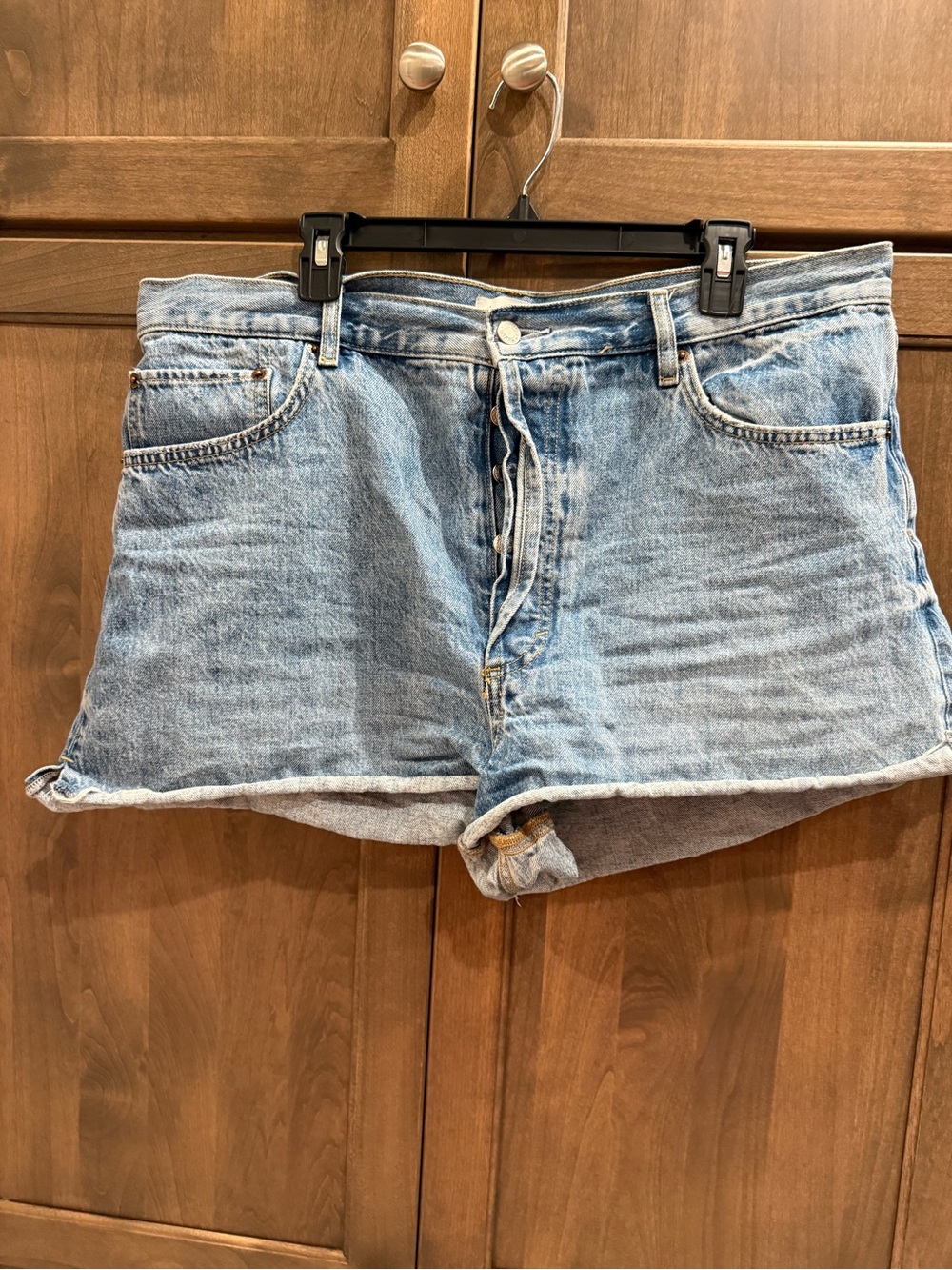 Nuuds Classic Light Wash Denim Shorts - Women